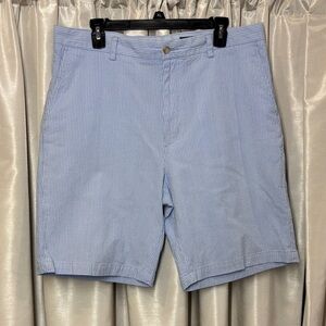 Bobby Jones Men's Blue Seersucker Golf Shorts, Masters Collection, size 36